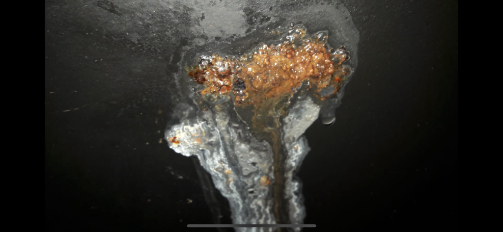 Corrosion on a buffer vessel